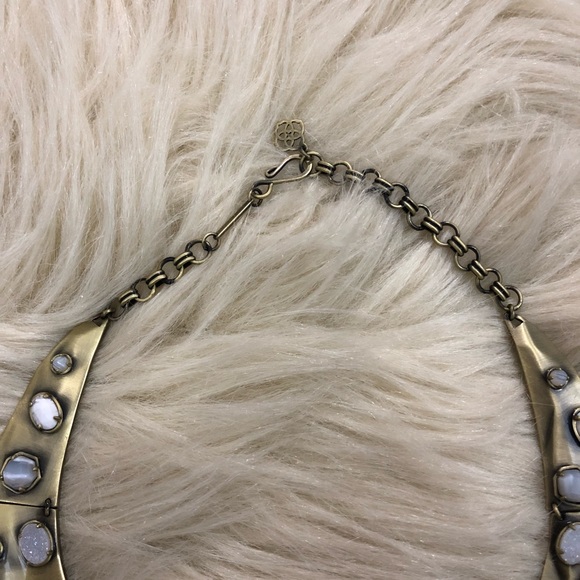 Kendra Scott Pyrite Mosaic Mira Collar necklace - Picture 2 of 6